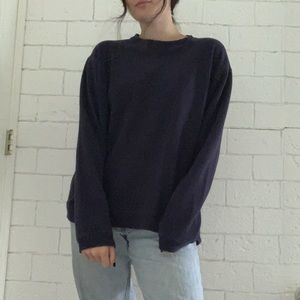 navy blue sweatshirt